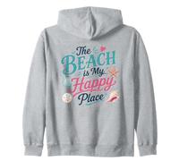 La Spiaggia è Il Mio Posto Felice Felpa con Cappuccio
