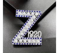 La spilla con lettera Z del 1920, intarsiata con strass e perle artificiali, è molto adatta come regalo per le donne nell'associazione delle sorelle o come spilla souvenir per la stagione della laurea