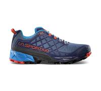 La Sportiva Akira II - scarpe trail running - uomo 46,5 EU Blue/Red man Vegan,Recycled Polyester,Ortholite,Impact Brake System