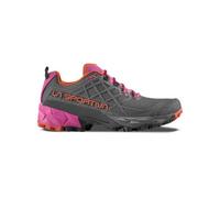 La Sportiva Akira II W - scarpe trail running - donna 38,5 EU Grey/Red/Pink woman Impact Brake System,Recycled Polyester,Ortholite,Vegan