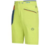 La Sportiva Belay M - pantaloni corti arrampicata - uomo XL Light Green/Blue/Red man Cotone Organico/Biologico,Recycled Materials