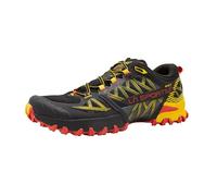 La Sportiva Bushido III GTX - Scarpe da trail running impermeabili da uomo, Nero/Giallo, 9.5 Wide