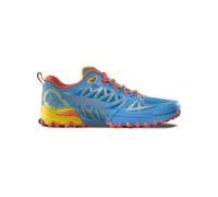 La Sportiva Bushido III GTX - scarpe trail running - uomo 45,5 EU Light Blue/Orange man Gore-Tex Invisible Fit,Pfc-Free,Vegan,Ortholite,Impact Brake System,Bluesign
