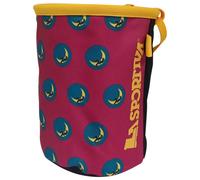 La Sportiva Climbing On The Moon Chalk Bag Sacchetto Portamagnesite, Fucsia/Gial