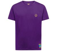 La Sportiva - T-shirt in cotone biologico - Climbing on the Moon T-Shirt M Viola/Giallo per Uomo in Cotone - Taglia L