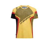 LA SPORTIVA Flow T-shirt M - Uomo - Giallo / Nero / Rosso - Taglia XL- modello 2026