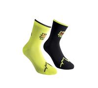La sportiva for your mountain socks black neon calze tecniche