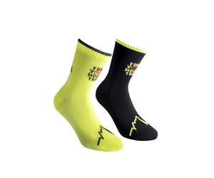 La sportiva for your mountain socks black neon calze tecniche