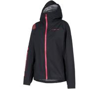La Sportiva - Giacca tecnica compatta e impermeabile - Pocketshell Jacket W Black/Hibiscus per Donne - Taglia S - Nero
