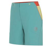 La Sportiva Guard W - pantaloni corti - donna Turquoise/Yellow/Red S