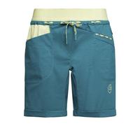 La Sportiva Mantra W - pantaloni corti arrampicata - donna L Blue/Green woman Recycled Materials,Recycled Polyamide,Cotone Organico/Biologico