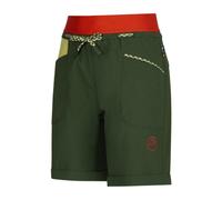 La Sportiva Mantra W - pantaloni corti arrampicata - donna XS Dark Green/Red woman Recycled Materials,Recycled Polyamide,Cotone Organico/Biologico