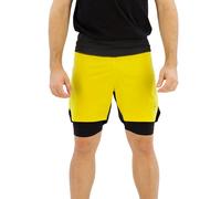 La Sportiva - Pantaloncini da trail running - Ultra Distance Shorts M Yellow/Black per Uomo - Taglia M - Giallo