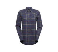 La Sportiva Rambler Light Flannel W - camicia a maniche lunghe - donna M Dark Blue/Yellow woman Cotone Organico/Biologico,Canapa