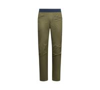 La Sportiva - Pantaloni da arrampicata - Roots Pants M Cypress/Night Sky per Uomo in Cotone - Taglia M - Kaki