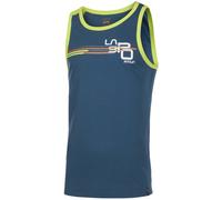 La Sportiva Stripe Cube M - top- uomo M Dark Blue/Light Green man Cotone Organico/Biologico