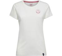 La Sportiva - T-shirt in Cotone da arrampicata - Circle Logo T-Shirt W Chalk per Donne in Cotone - Taglia XS - Bianco