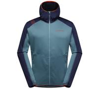 La Sportiva Upendo Hoody M - felpa in pile - uomo S Blue/Dark Blue/Red man Polygiene,Recycled Materials,Recycled Polyester
