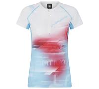 La Sportiva Veloce W - T-shirt trail running - donna White/Red/Blue L