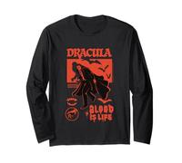 La Sposa di Frankenstein Dracula Blood Is Life Maglia a Manica