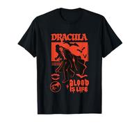 La Sposa di Frankenstein Dracula Blood Is Life Maglietta