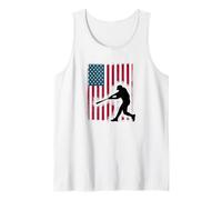 La Squadra di Baseball Hit US Sports Patriot Flag Stars Stripes Canotta