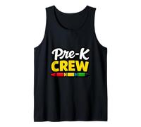 La Squadra prescolare di Pre K Crew Crayon Torna a Scuola Canotta