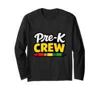 La Squadra prescolare di Pre K Crew Crayon Torna a Scuola Maglia a Manica