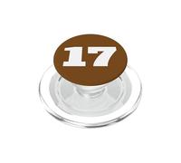 La squadra sportiva numero 17 Seventeen stampa frontale abbinata PopSockets PopGrip per MagSafe