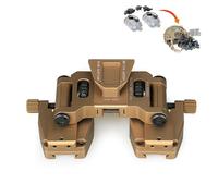 la Staffa del Degli Occhiali per Visione Notturna,Nvg Mount Coda di Rondine Rhino Mount,Supporto del Casco Nvg,Pvs-14 Adattatore di Supporto per Occhiali Notturni,per Campeggio All'Apert(Color:Golden)