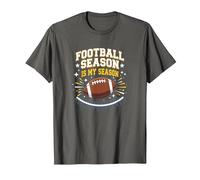 La Stagione calcistica è l'emozione dei Fan della mia Stagione Maglietta, Uomo, Asfalto, 3XL