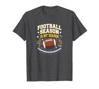 La Stagione calcistica è l'emozione dei Fan della mia Stagione Maglietta, Uomo, Grigio Scuro, 6XL