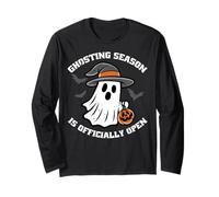 La Stagione dei Fantasmi è Ufficialmente Aperta Halloween Spooky Haunted Maglia a Manica