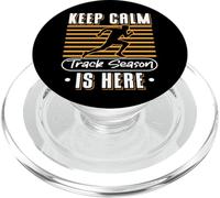 La stagione di Keep Calm Track è arrivata Citazione Track And Field Runner PopSockets PopGrip per MagSafe