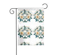 La stampa retrò simmetrica YYHWHJDE Le dimensioni precise di questa bandiera da giardino sono 30,5 x 45,7 cm, che è un rapporto dorato accuratamente progettato. Si adatta perfettamente alla stragrande