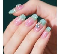 La stampa sulle unghie finte incolla il bastone sull'artificiale acrilico falso per l'arte progetta il chiodo di progettazione