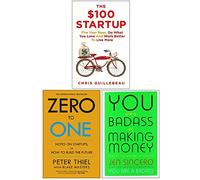 La startup da $ 100, da zero a uno, sei un duro nel fare soldi, una raccolta di 3 libri
