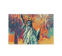 La Statua della Libertà Fuochi d'artificio Piecing Puzzle Adulti Puzzle Piecing per Giochi di Famiglia Cool Brain Games Regali per papà, mamma Puzzle per Adulti 1000 Piecing