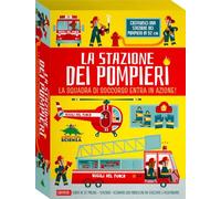 La stazione dei pompieri. La squadra di soccorso entra in azione! Ediz. a colori. Con scenario, modellini da staccare e assemblare