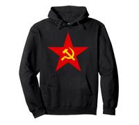 La Stella del Comunismo - v2 Felpa con Cappuccio