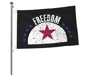 La Stella Solitaria Della California E La Libertà Bandiere Di Benvenuto Con 2 Occhielli Bandiera Da Cortile Durevole Bandiere Da Giardino Decorazione Per Fattoria All'Aperto Interni 90X152Cm
