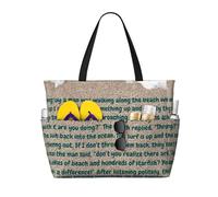 La storia della stella marina, Puoi fare la differenza Borsa da spiaggia grande da donna con cerniera e tasca impermeabile, Borsa da palestra pieghevole e leggera per viaggi, spesa, nuoto, sport