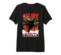 La Storia di Catzilla I Gatto Giapponese Catzilla Maglietta Premium