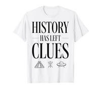 La Storia ha Lasciato indizi Mistero UFO Retro Simboli Maglietta