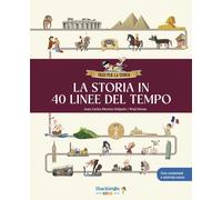 La storia in 40 linee del tempo... Libro per bambini per imparare