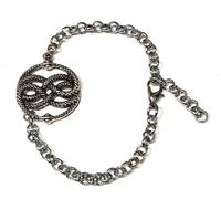 La Storia Infinita Auryn Bracciale Medaglione Atreiu Bastian Snake Nichel Free