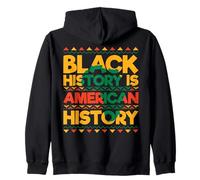 La Storia Nera è l'orgoglio Afro della Storia Americana Felpa con Cappuccio