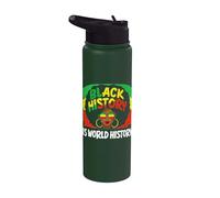 La storia nera è storia del mondo Afro Pride panafricano Stainless Steel Insulated Water Bottle