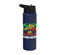 La storia nera è storia del mondo Afro Pride panafricano Stainless Steel Insulated Water Bottle