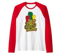 La Storia Nera Non è iniziata con la schiavitù Juneteenth Uomini Donne Maglia con Maniche Raglan